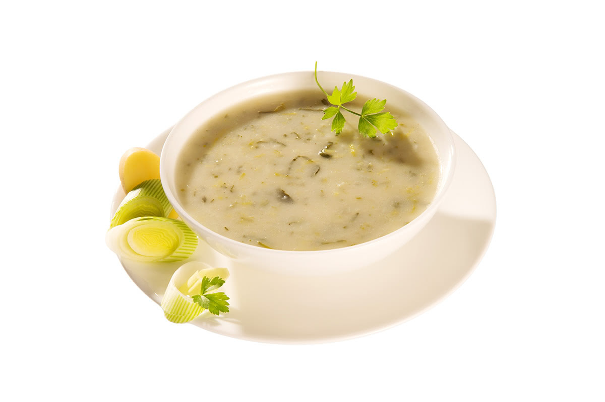 Lauchcremesuppe (2 Portionen)